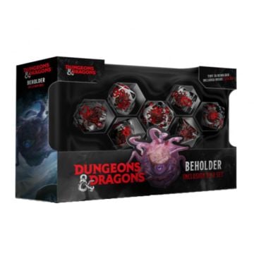 Fanroll by MDG Dungeons & Dragons Beholder Inclusions Resin Polyhedral Dice Set