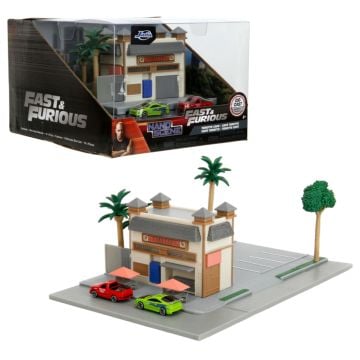 Fast And Furious Toretto's Market & Cafe Nano Scene With 2 Vehicles