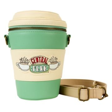 Loungefly Friends Central Perk To-Go Coffee Cup Scented 8" Faux Leather Crossbody Bag