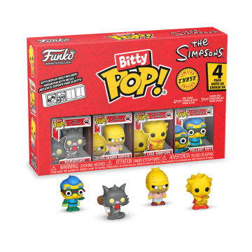 The Simpsons Scratchy Bitty 4 Pack Funko POP! Vinyl