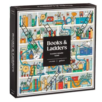 Galison Books & Ladders Board Game