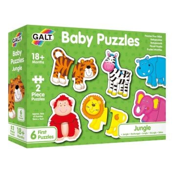 Galt Baby Puzzles Jungle 6 x 2 Piece Jigsaw Puzzles0