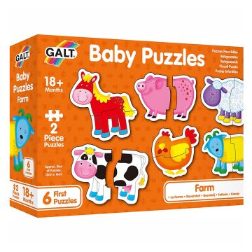 Galt Toys Baby Farm 2 Piece Jigsaw Puzzles