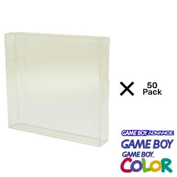 Gameboy Game Case 0.5mm Plastic UV Protector 50 Pack