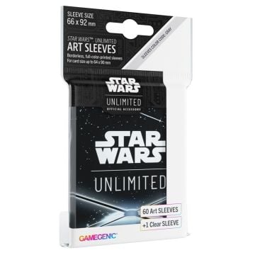 Gamegenic Star Wars Unlimited Art Sleeves (Card Back Black) (Image 1)