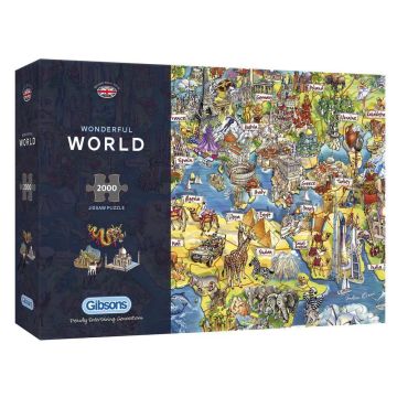 Gibsons Wonderful World 2000 Piece Puzzle
