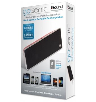 iSound Wired Gosonic Portable Speaker Red