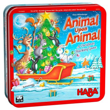 Haba Animal Upon Animal Christmas Edition Board Game