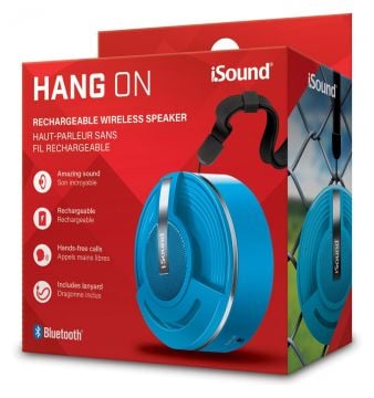 iSound Bluetooth Hang On Portable Speaker Blue