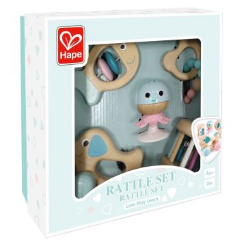Hape Multi-Stage Sensory Gift Rattle Set