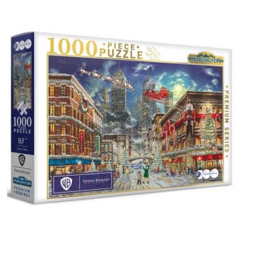 Harlington Thomas Kinkade Warner Brothers Elf 1000 Piece Jigsaw Puzzle