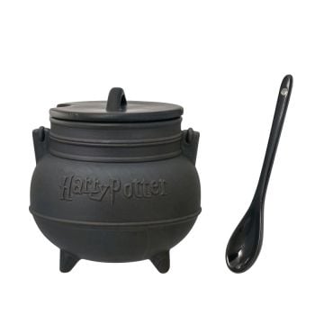 Harry Potter Cauldron With Lid & Spoon Soup Mug (Image 1)