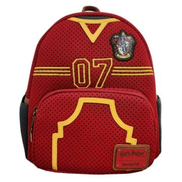 Loungefly Harry Potter Quidditch Uniform 10" Faux Leather Mini Backpack
