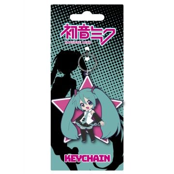 Hatsune Miku Star PVC Keyring (Image 1)