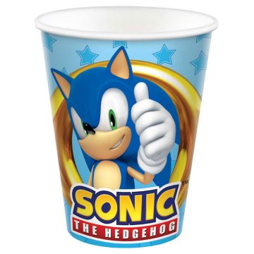 Sonic The Hedgehog Paper Cups 8 Pack