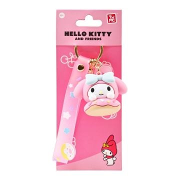 Hello Kitty & Friends My Melody Donut Keychain with Hand Strap