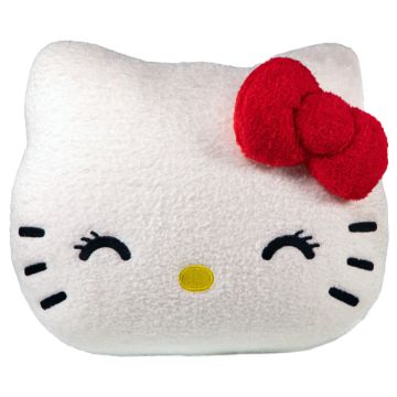 Hello Kitty Head Closed Eyes 10" Plush Cushion