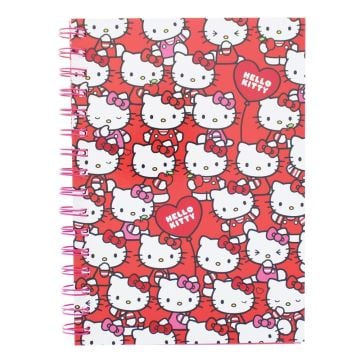 Hello Kitty Hearts & Bows A5 Notebook With Foil 60 Sheets