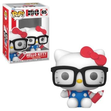 Hello Kitty Hello Kitty Hipster Nerd with Glasses Flocked Funko POP! Vinyl