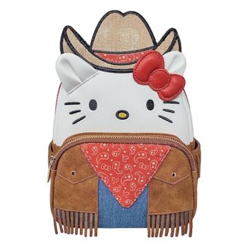 Loungfly Saniro Hello Kitty Western Cosplay Faux Leather Mini Backpack