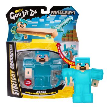 Heroes of Goo-Jit-Zu Minecraft Steve with Diamond Armour & Sword Hero Pack