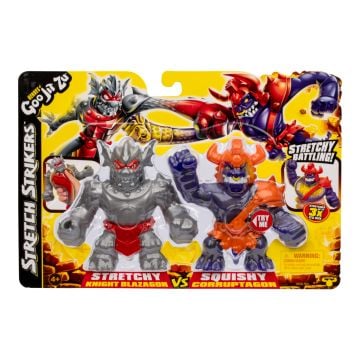 Heroes Of Goo-Jit-Zu Series 11 Stretch Strikers Knight Blazagon vs Corruptagon Versus Pack (Image 1)