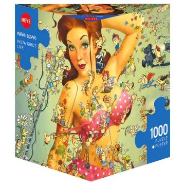 Heye Degano Insta-Girls Life 1000 Piece Jigsaw Puzzle (Image 1)