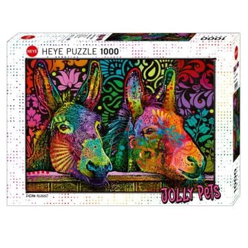 HEYE Jolly Pets Donkey Love 1000 Piece Jigsaw Puzzle