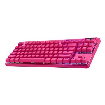 Logitech G PRO X TKL LIGHTSPEED Gaming Keyboard (Magenta)