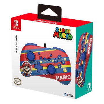 Hori Super Mario Striped Horipad Mini for Nintendo Switch