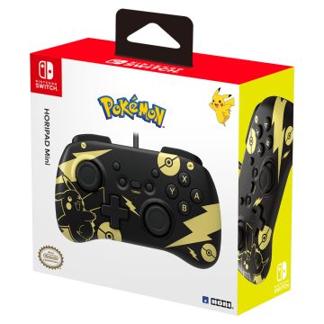 HORI Pokémon: Pikachu Black & Gold Mini Pad for Switch