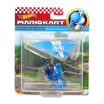 Hot Wheels Mario Kart Gliders Light Blue Yoshi
