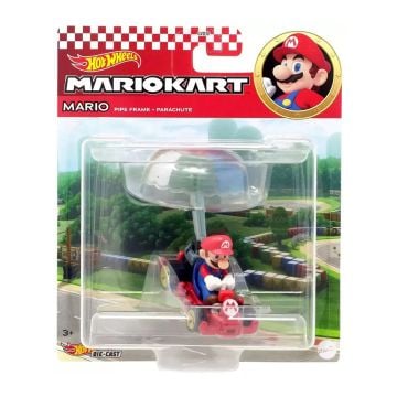 Hot Wheels Mario Kart Gliders Mario in Pipe Frame with Parachute