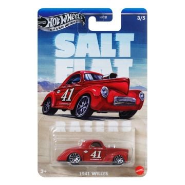 Hot Wheels Silver Series Salt Flat Racers 1941 Willys Diecast Car