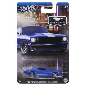 Hot Wheels Silver Series Mustang 60 Years 1965 Ford Mustang 2+2 Fastback Diecast Car