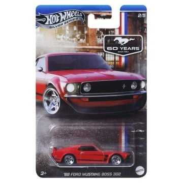 Hot Wheels Silver Series Mustang 60 Years 1969 Ford Mustang Boss 302 Diecast Car
