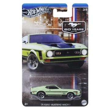 Hot Wheels Silver Series Mustang 60 Years 1971 Ford Mustang Mach 1 Diecast Car