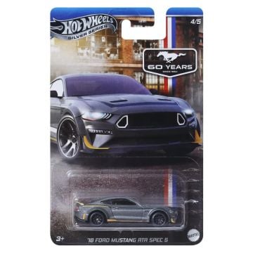 Hot Wheels Silver Series Mustang 60 Years 2018 Ford Mustang RTR Spec 5 Diecast Car
