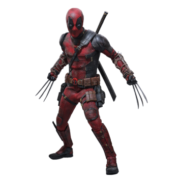 Hot Toys Deadpool & Wolverine Deadpool Battling 1:6 Scale Action Figure