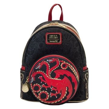 Loungefly House Of The Dragon All-Over Print House Targaryen Sigil Mini Backpack