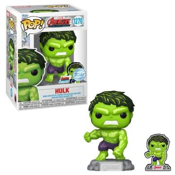 Marvel Comics Hulk 60th Anniversary Funko POP! Vinyl With Pin