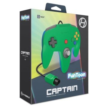 Hyperkin Captain Premium Controller for N64 Funtoon Collectors Edition Hero Green