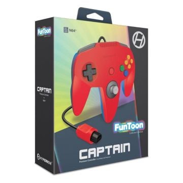 Hyperkin Captain Premium Controller for N64 Funtoon Collectors Edition Hero Red