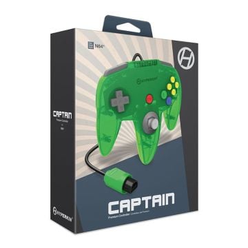 Hyperkin Captain Premium Controller for N64 Lime Green