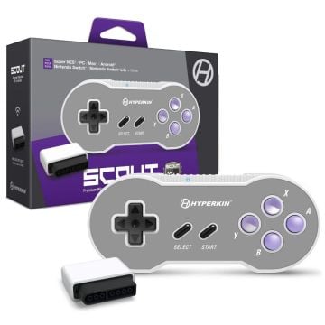 Hyperkin Scout Premium Wireless BT Controller for SNES, Nintendo Switch, and PC