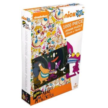 Ikon Nickelodeon 90's AAAHH!!! Real Monsters Sewer Tunnel 1000 Piece Jigsaw Puzzle (Image 1)