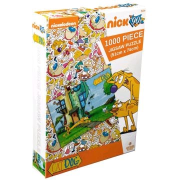 Ikon Nickelodeon 90's CatDog Yard 1000 Piece Jigsaw Puzzle (Image 1)