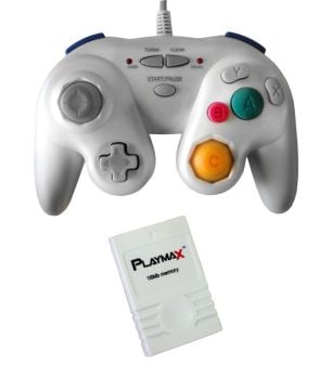 Playmax Classic Controller with 16MB Memory Card for Wii & Gamecube