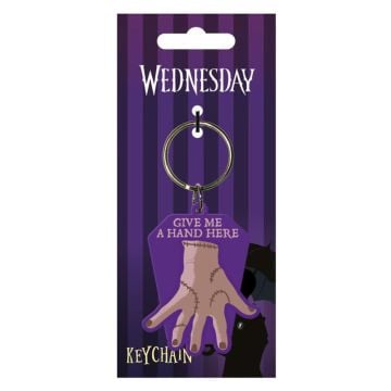 Wednesday Give Me A Hand Pvc Keychain