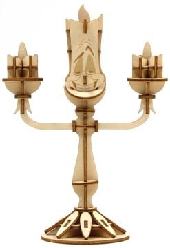 Incredibuilds Disney Beauty and the Beasts Lumiere 3D Wood Model and Book